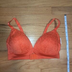 34C Orange Floral Auden Lightly Lined Wireless Bra